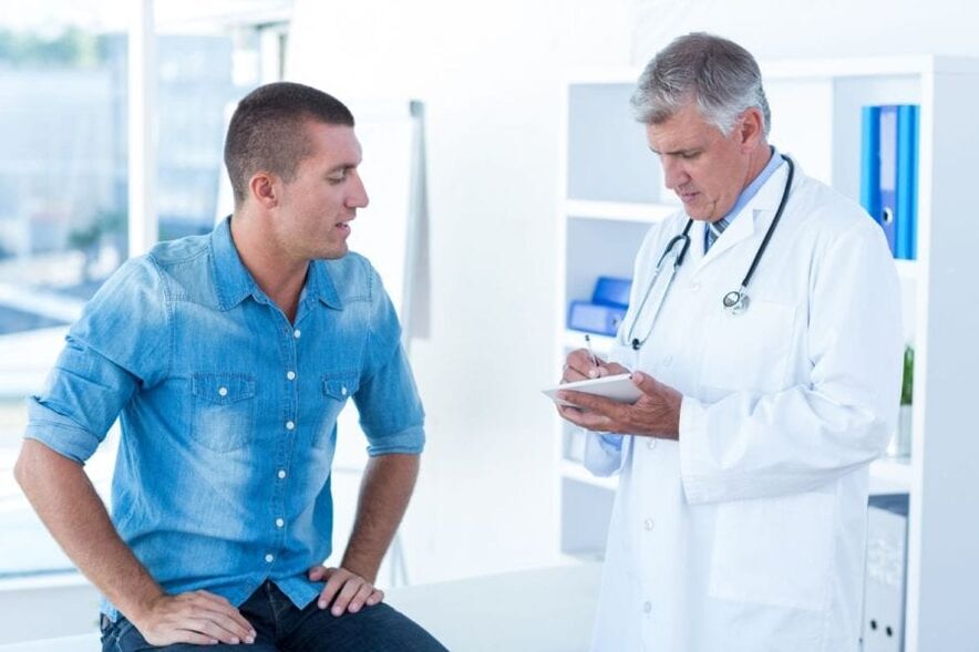 Invio a uno specialista per i sintomi della prostatite